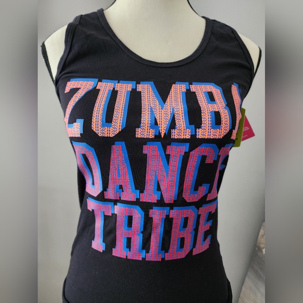Black Tank Top with Colorful Graphic